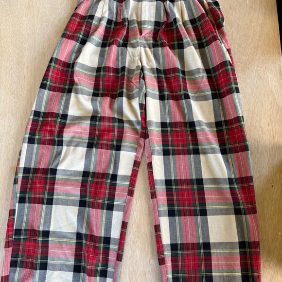 Urban Outfitters Grandpa Baggy Trouser Pant, Red Plaid, Size 2, LIKE NEW - Picture 6 of 7